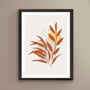 Modern Minimalist Abstract Nature Boho Wall Art Print Home Decor [No Frame]